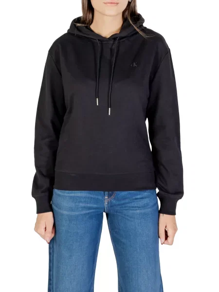 Bluza z kapturem Calvin Klein z kapturem czarna