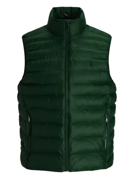 Дълго тениска Polo Ralph Lauren бродирана на райета синьо