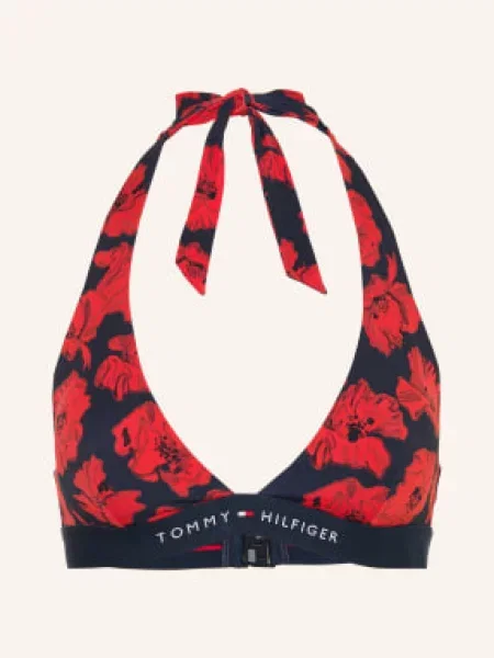 Tommy Hilfiger Górna Część Bikini Z Wiązaniem Na Szyi rot czerwony