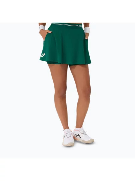 Teniszszoknya ASICS Game jewel green. Méret: M zöld