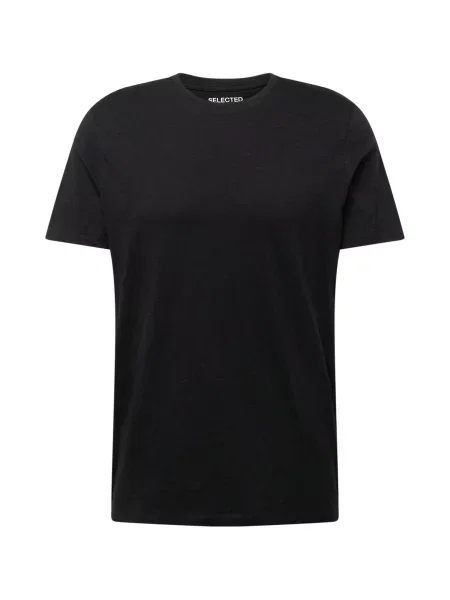 SELECTED HOMME Tricou ASPEN' negru