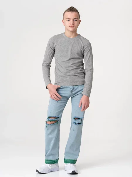 Лонгслив Yumster серый