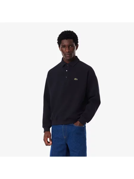 Lacoste Bluza Piqué O Luźnym Kroju granatowa
