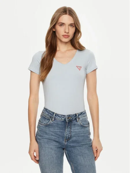 Класическа тениска Guess зелено