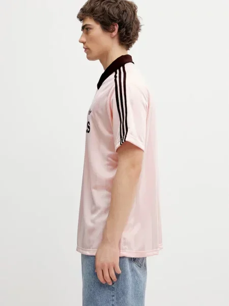 Adidas Originals ανδρικό πόλο ροζ