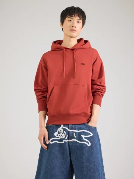 VANS Mikina LEFT CHEST II hrdzavo červená