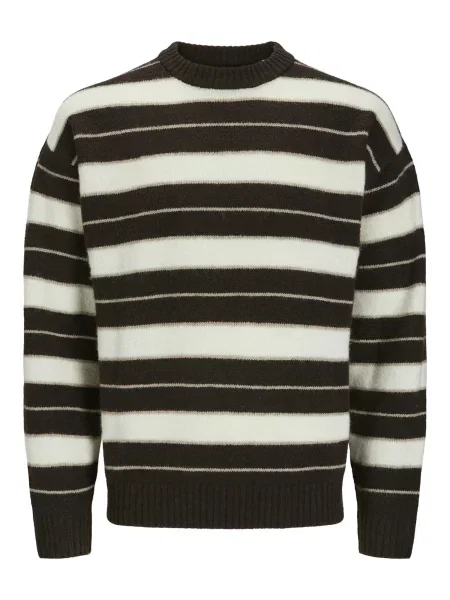 JACK & JONES Pulover Ollie maro alb