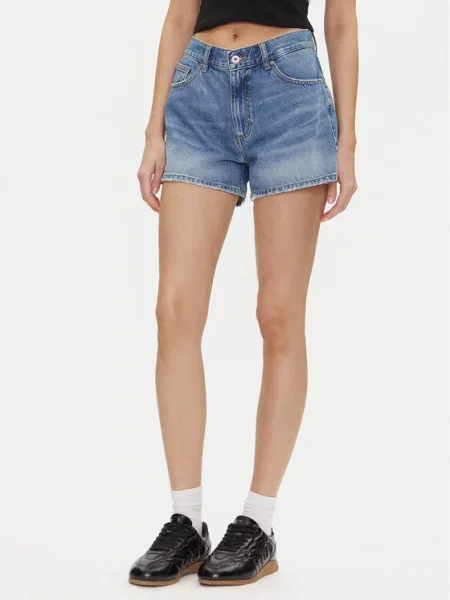 Jeans kratke hlače HUGO modra