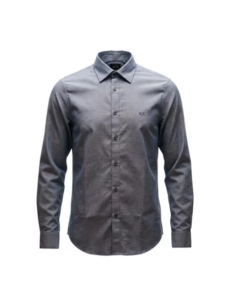 Koszula Armani Exchange niebieska