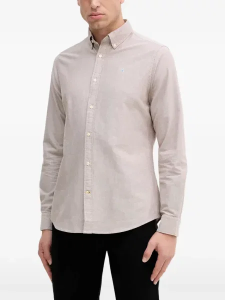 Lung cămașă Barbour din țesătură twill