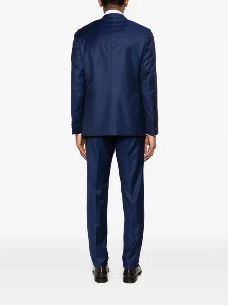 Odgovarati odijelo Caruso s reverom plava