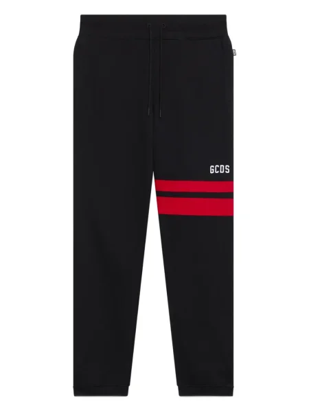 Pantaloni Gcds cu dungi cu imagine negru