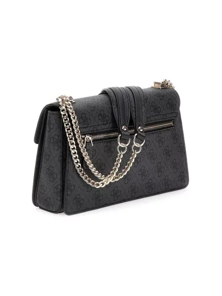 GUESS Torba za na rame Zamira siva crna