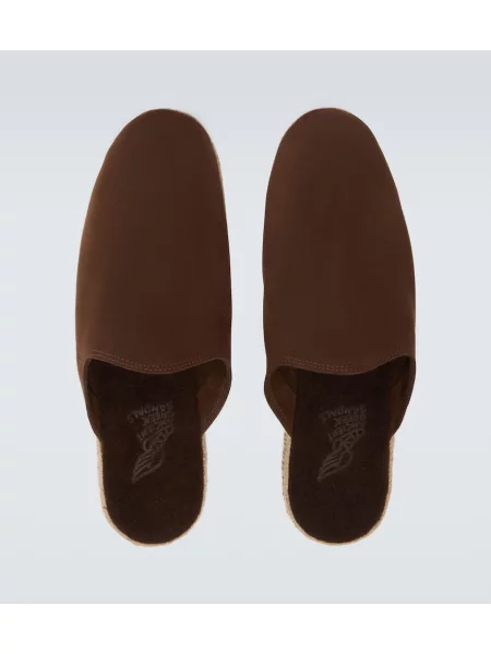 Usnjene mules Ancient Greek Sandals rjava