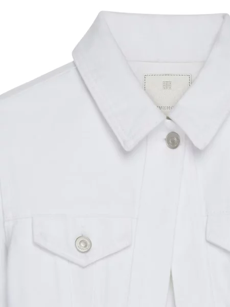 Decupat geacă de blugi Givenchy alb