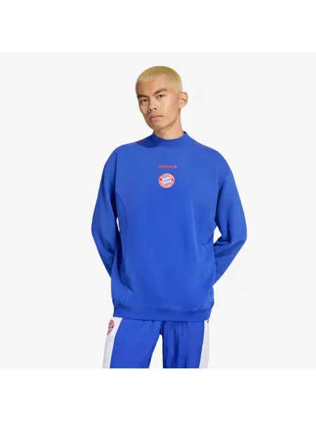 Суитшърт adidas FC Bayern Muenchen EQT Sweatshirt Semi Lucid Blue S синьо