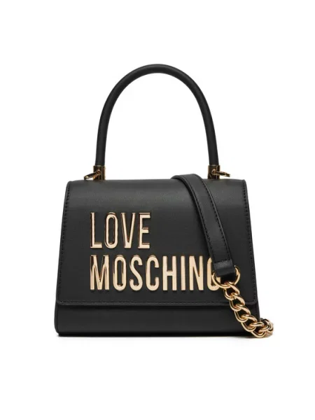 Pisemska torbica Love Moschino črna