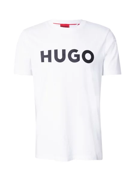 HUGO Tricou Dulivio negru alb