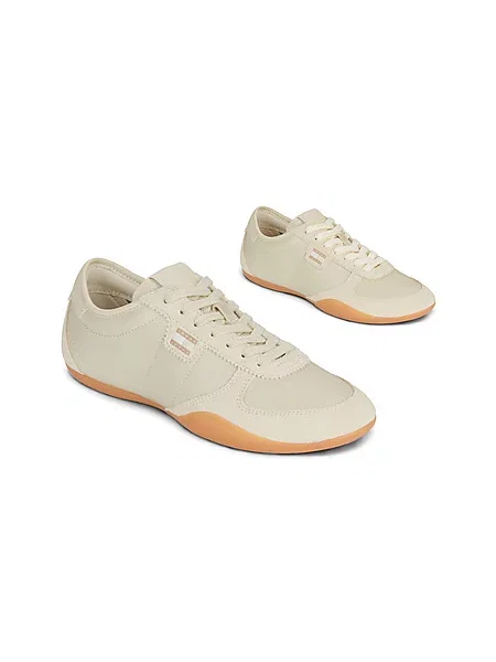Tommy Jeans TJ BALLET SNEAKER superge usnjene bež