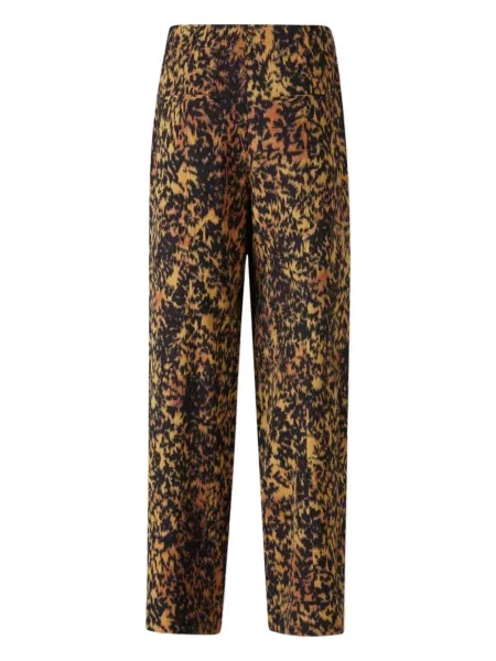 Pantaloni Ulla Johnson cu imagine cu model leopard maro