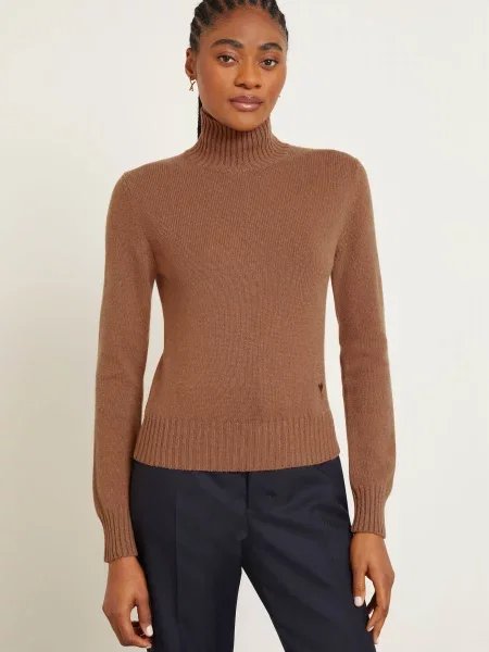 Ami Paris Sweter Z Kaszmiru braun