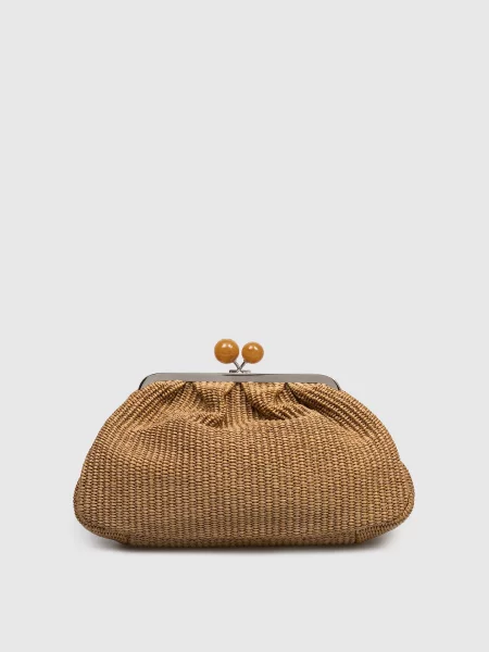 Сумка Pasticcino з рафії Max Mara Weekend коричнева