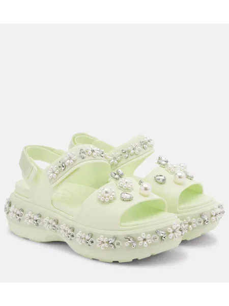 Sandale Simone Rocha cu platformă verde