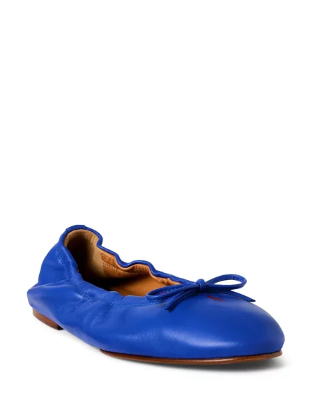 Polo Polo Ralph Lauren z twillu do kolan plisowane żółte