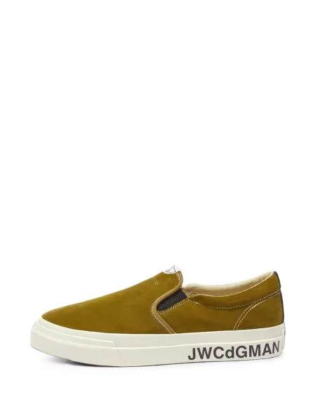 Chiloți Junya Watanabe din piele de căprioară slip-on maro