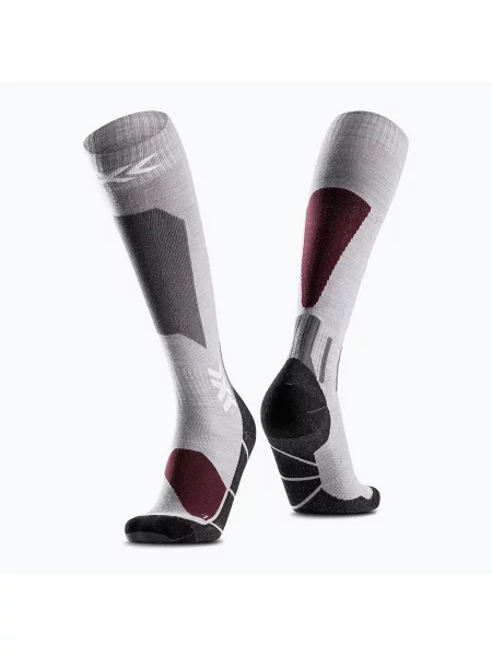 Скиорски чорапи X-Socks Ski Discover Merino Otc silver grey сиво