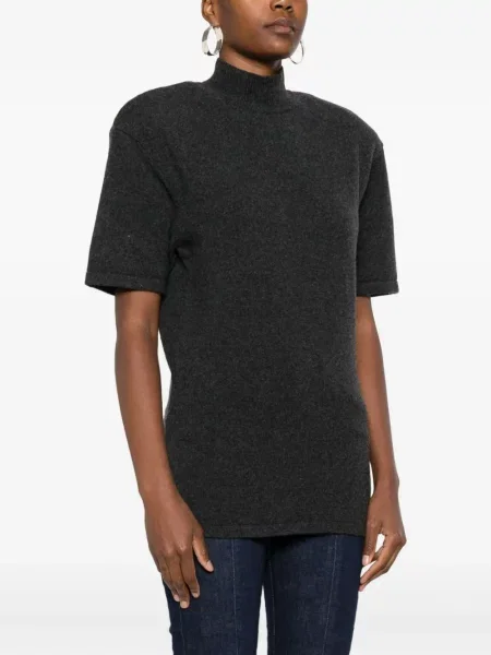Tricou Jacquemus tricotate gri