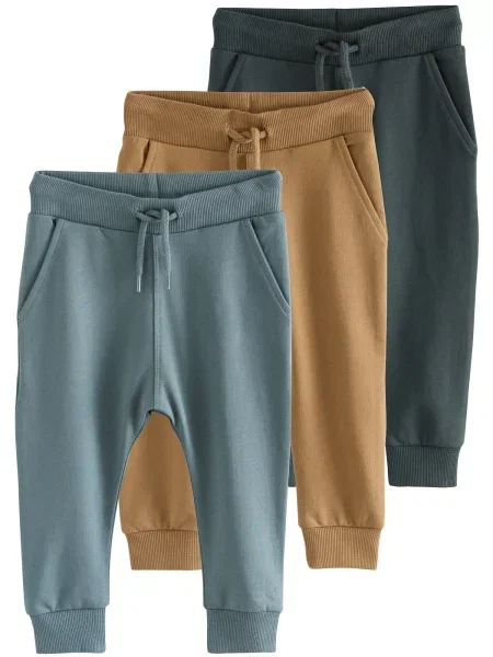 Next Pantaloni bleumarin / maro caramel / pin verde
