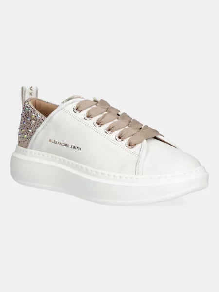 Sneakersy Alexander Smith białe