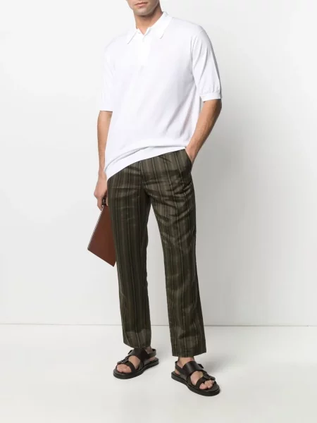 Polo John Smedley alb