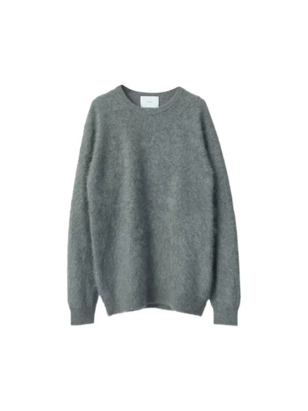 Sweter Ssstein z okrągłym dekoltem szary