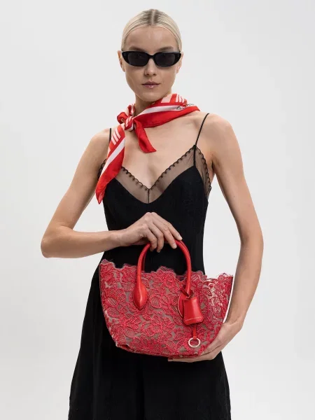 Сумка-тоут Ermanno Scervino червона