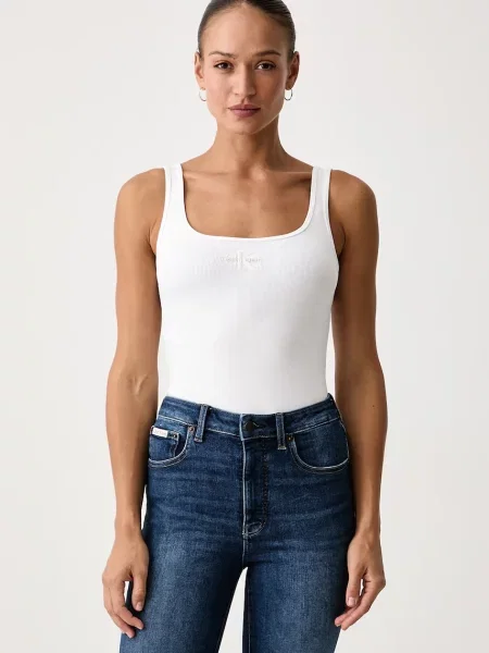 Top Calvin Klein Jeans bílý