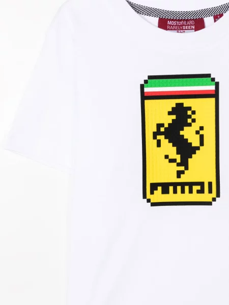 Koszulka dziecięca Mostly Heard Rarely Seen 8-bit biała