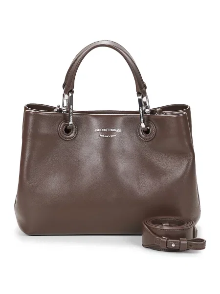 Kabelka Emporio Armani hnedá