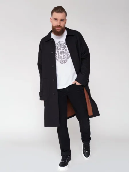 Пальто Trussardi чорне