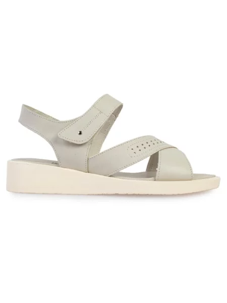 Кожаные босоножки Modamilano серые