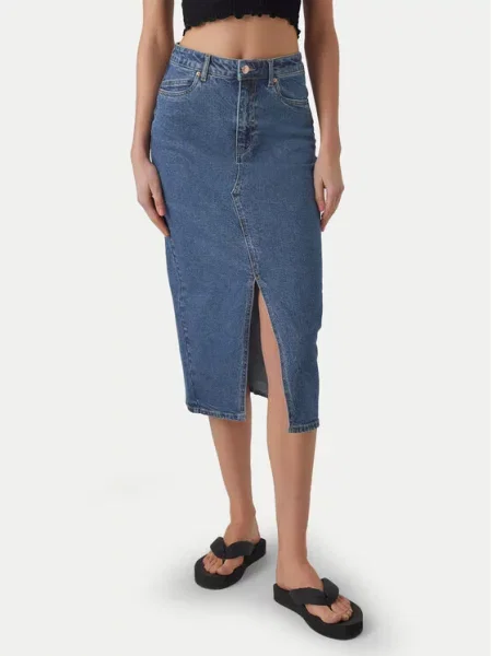 Φούστα τζιν Vero Moda μπλε