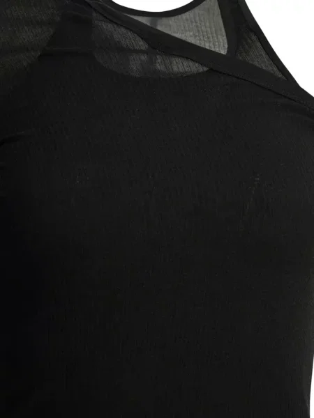 Top Rick Owens asimetric negru