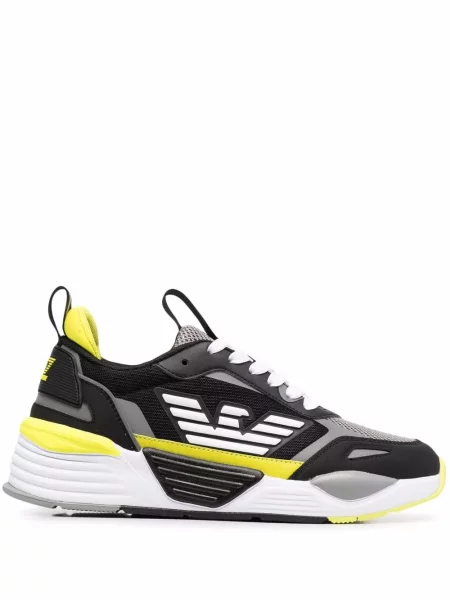Sneakerși Ea7 Emporio Armani cu imagine negru