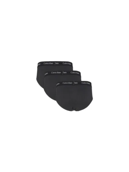 Pánske slipy Calvin Klein Hip Brief 3 páry black body čierna