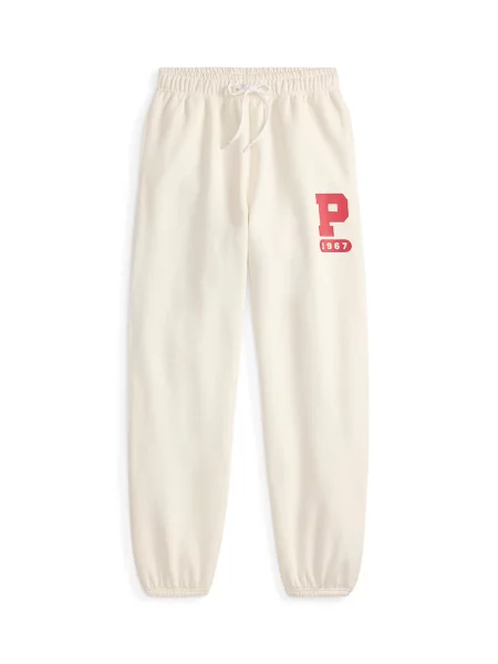 Polo Ralph Lauren Hlače rdeča / volneno bela