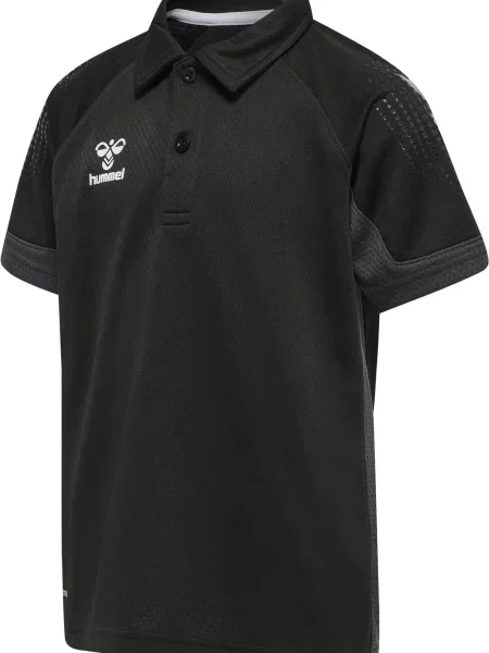 Hummel koszulka sportowa poliestrowa Lead Functional Polo Kids czarna