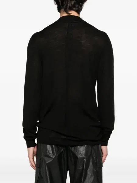 Tricou Rick Owens de lână lung negru
