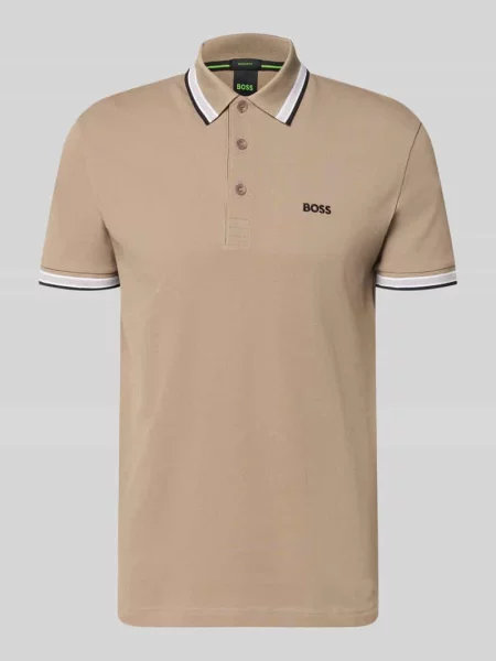 Koszulka polo o kroju regular fit z czystej bawełny model „PADDY” Boss Green zielona
