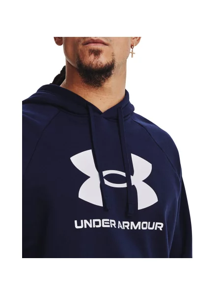 Fleecová fleecová mikina Under Armour tmavě modrá